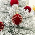 thumbnail image 6 of PPgejGEK 30 Pcs Velvet Christmas Ball Ornaments, 6cm Flocked Hanging Tree Decor for Xmas Party Home Holiday Decoration, 6 of 9