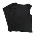 thumbnail image 2 of Alfani Womens Solid One Shoulder Blouse, black, 2XL, 2 of 2