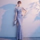 thumbnail image 1 of Vestido de noche de cola de pez para mujer, elegante, elegante, para banquetes, para anfitrionas de reuniones anuales, vestido largo con lentejuelas para socialité, 1 of 5