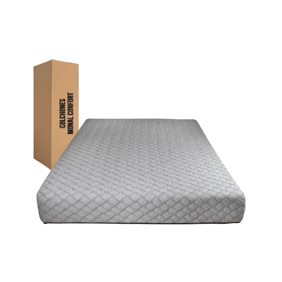 Colchón King Monal Confort en Caja de Memory Foam Semi Firme 25 cm de grueso