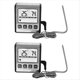 thumbnail image 1 of 2 Termómetros Digitales para Cocinar Carne TP710, Termómetro para Alimentos con Retroiluminación LCD Grande y Sonda de Acero Inoxidable, 1 of 7