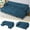Blue, variant on ACMEASE 84" L-Shaped Pull Out Sofa Bed w/Storage Chaise, Tufted Sectional Sofa w/USB Port, Fabric Sleeper Couch w/Cup Holders for Living Room, Black