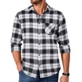 thumbnail image 6 of COOFANDY Mens Button Down Long Sleeve Shirts Jacket Slim Fit Flannel Shirt Casual Plaid Shirt, 6 of 6