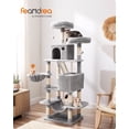 thumbnail image 2 of Árbol para gatos Feandrea de 168 cm, torre de peluche con 13 postes rascadores, 2 of 9