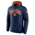 thumbnail image 2 of Men's Fanatics Navy Auburn Tigers Arch & Logo Tackle Twill Pullover Hoodie, 2 of 3