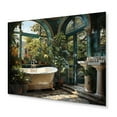 thumbnail image 2 of Designart "Bathroom botanic Retreat III" Bath & Laundry Metal Art Print, 2 of 5