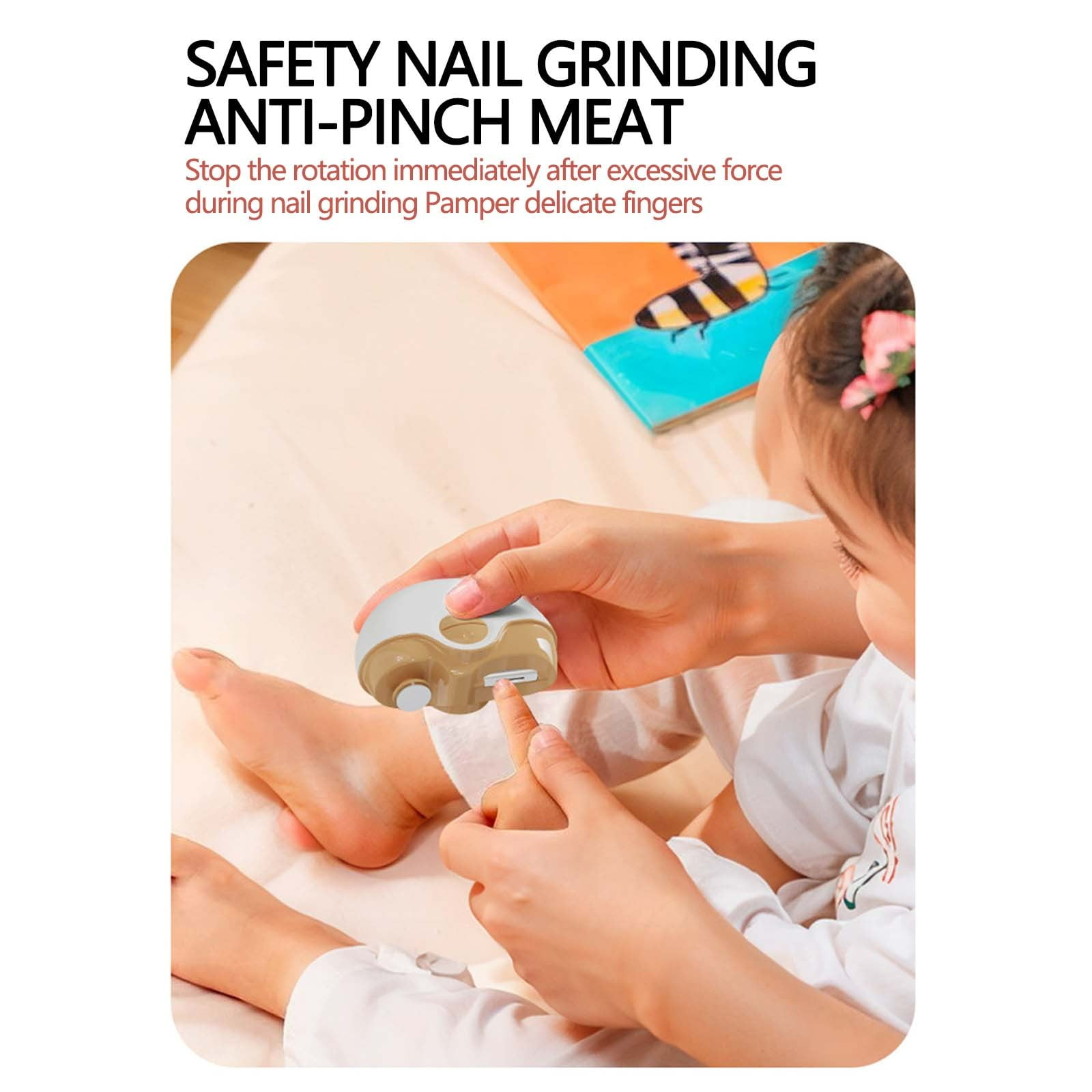 White Automatic Nail Clipper With Light For Safe And Easy Trimming