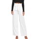 thumbnail image 1 of Pantalones Anchos Pantalones de pierna ancha para mujer Pantalones de cintura alta Pantalones holgados rectos (Blanco M) Cgtredaw Para estrenar, 1 of 1