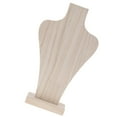 thumbnail image 5 of Jewelry Display Wooden Mannequin Bust For Necklace Choker Stand Rack 30.8cm .8cm, 5 of 7