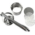 thumbnail image 2 of Jiaeri Stainless Steel Potato Masher Ricer Press Juicer Tool for Vegetables Fruits Puree Mashed Maker Kitchen Handheld Squeezer Strainer, 2 of 8