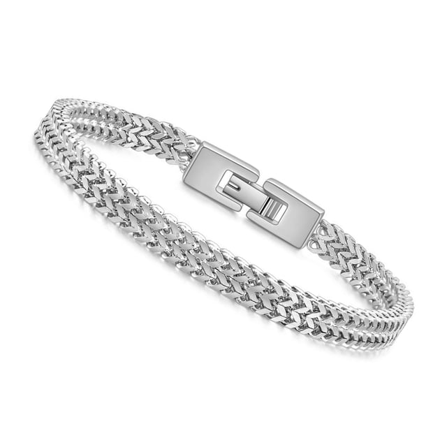 Brazalete de acero de Titanio Sonducket estilo europeo americano ajustable 19 cm/21 cm