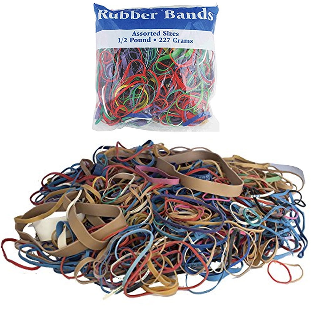Bag Assorted Sizes for sale online 9 Bags Alliance 26131 Rubber Bands Natural 2 Oz 