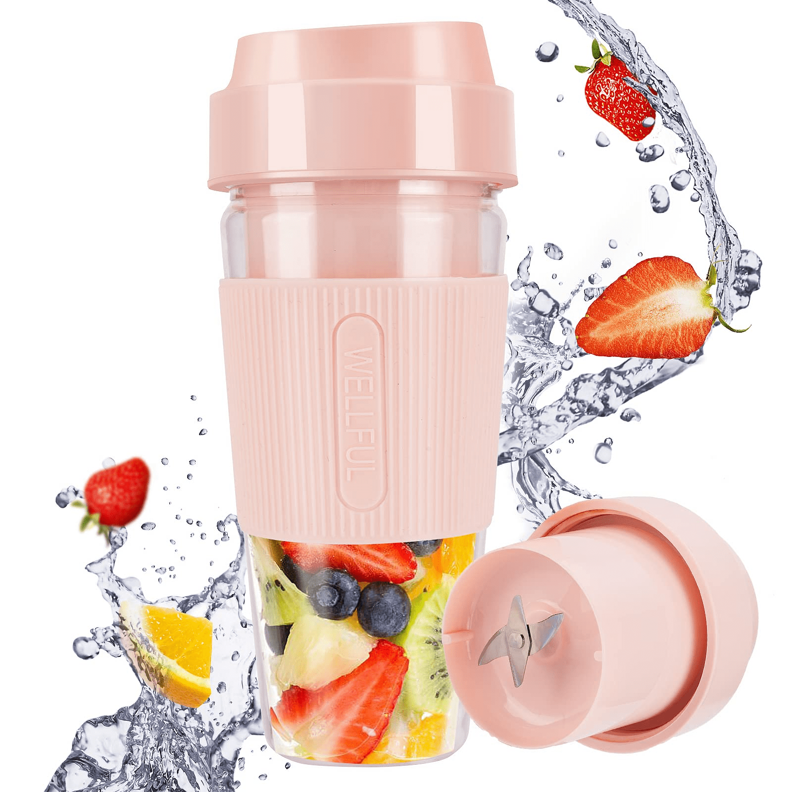 Portable Blender Bottle, USB Rechargeable Mini Juice Blender