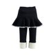 thumbnail image 1 of Vestido Para Niñas, Ropa Para Niñas, Pantalones De Otoño Invierno, Pantalones Elásticos, Mallas Casuales Cálidas Cepilladas Estampadas, Culottes Falsos De Dos Piezas, Negro Odeerbi  LM103-10962, 1 of 6