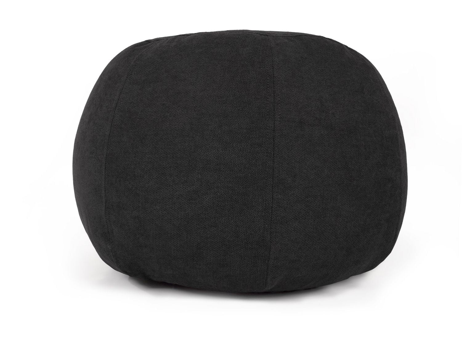 Lounge & Co Black Round Pouf