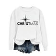 thumbnail image 5 of ShiShine Merry Christmas Fall Sweatshirt for Women Funny Xmas Shirt Long Sleeve Crewneck Pullover Tops, 5 of 6