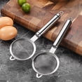 thumbnail image 4 of fuxzkrlz Stainless Steel Fine Mesh Strainer Colander with Anti-Slip Handle Kitchen Flour Sieve for Tea Juice Oil Strainer Baking Ingredient Sifter, 4 of 6