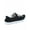 Balck/White, variant on Zig-s Women's Causal Comfort Slip On Round Toe Flat Sneaker Shoes (Black, 6 )