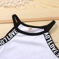 thumbnail image 4 of Conjunto de ropa deportiva para niños, camisola y pantalones cortos con letras de retales de 2 a 6 años, 2 uds., chaleco informal para niñas y niños, 4 of 6