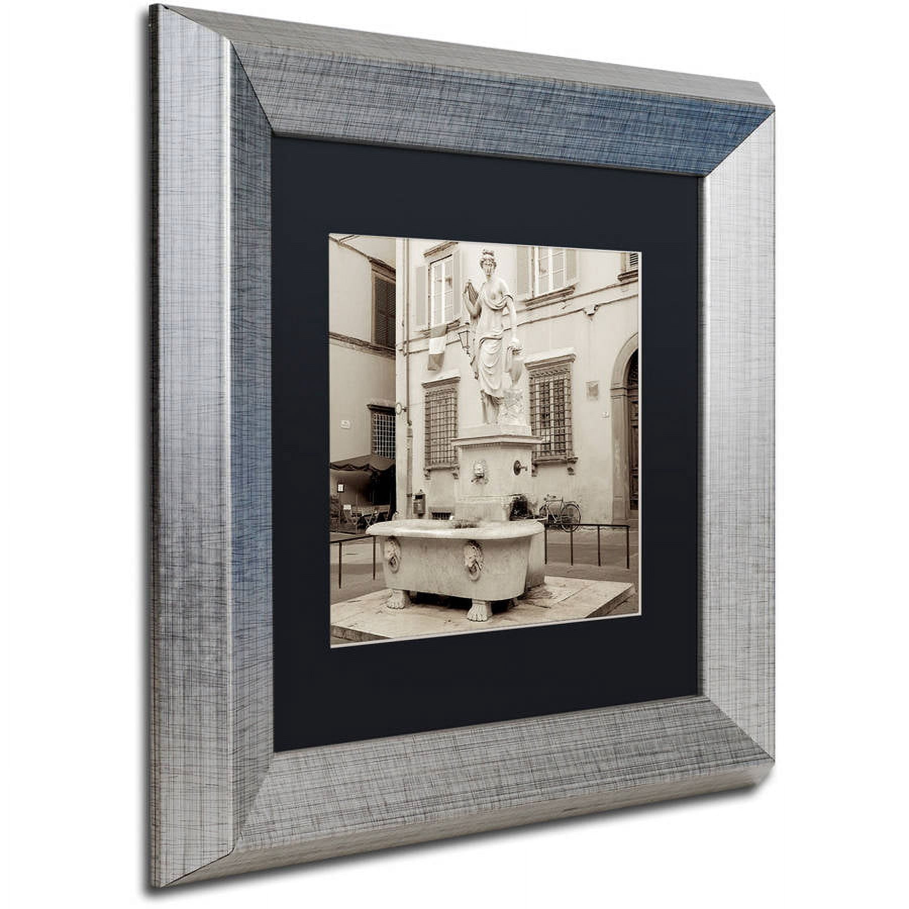 Trademark Fine Art "Lucca I" Canvas Art by Alan Blaustein, Black Matte, Silver Frame