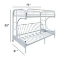 ACME Eclipse Twin Over Full Futon Bunk Bed, Multiple Colors