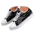 thumbnail image 3 of Womens Sparkly Sneakers Glitter Shiny Sequin Tennis Shoes Low Cut Lace Up Y2k Mardi Gras Shoes (Black 38), 3 of 9