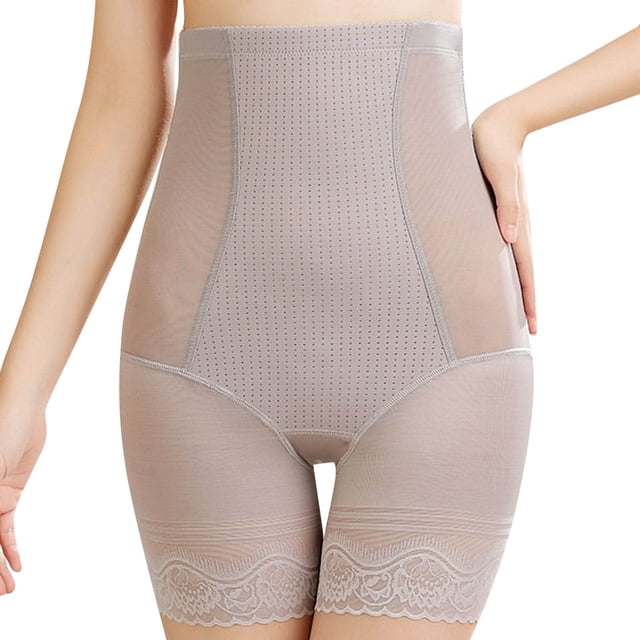 Aayomet String Strings pour Femmes Womens Post-Partum Body Shaping Pants Ceinturée Cuisse Pantalons (Gris, XXL)