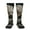 2 Black-2, variant on Realistic Rose Skull print thigh-high socks, crafted for both men and women with a stretchy, high-opaque design perfect for daily wear