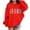 Red, variant on Girls Hoodies Size 10-12 Oversized Girls Tops Fashion Graphic Print Outdoor Workout Sweatshirt Children Fall Winter Kids Clothes Girls Grey