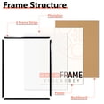 thumbnail image 6 of VIOLABBEY 16x20 Frames Set of 5,Gallery Frame for Wall Mounting, Black, 6 of 8