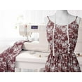 thumbnail image 6 of Soimoi Florals Printed, Poly Canvas Fabric, Decor Sewing Fabric by The Yard 56 Inch Wide,Decorative Fabric for Curtains Tote Bags, Dark Brown, 6 of 6