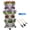 Agreeable Gray, variant on StarQualityBargain Vertical Planter 5-Tier Stackable System - Indoor/Outdoor Garden Kit for Strawberries, Herbs, Vegetables (Beginner-Friendly Design), Red