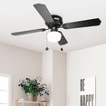 thumbnail image 3 of Ventilador Techo Negro Mate Aspas Negro / Madera Led 42 Belug, Negro, 3 of 5