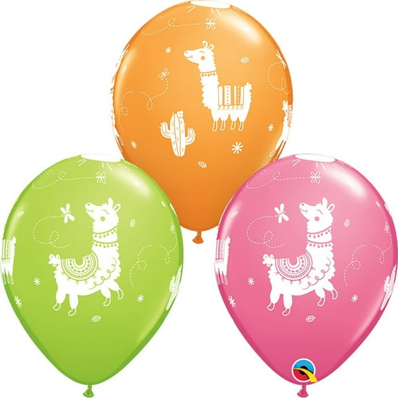 Burton & Burton 11" Llamas Asst Pack/50 Balloons
