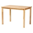 thumbnail image 4 of Baxton Studio Raisa Gray Seagrass Bench and Wood Table 3-Piece Dining Nook Set, 4 of 6