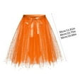 thumbnail image 3 of Aellinatey Women High Waist Pleated Mesh Midi Skirt Dace Tutu Skirt Layered Tulle Skirt, 3 of 10