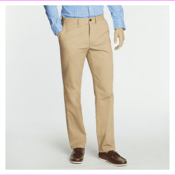 Nautica Nautica Mens Stretch Soft Twill, Classic Fit Pants (Khaki