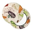 thumbnail image 2 of Naloa Cute Vegetables Round Bar Stool Cushion Cover 12-14 inch, Fits Kitchen, Office, Restaurant Chairs - 13 inch, 2 of 7