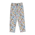 thumbnail image 4 of Naloa Summer Time With Gnome Print Women’s Ultra-Soft Comfy Pajama Lounge Pants with Pockets & Drawstring, 4 of 8