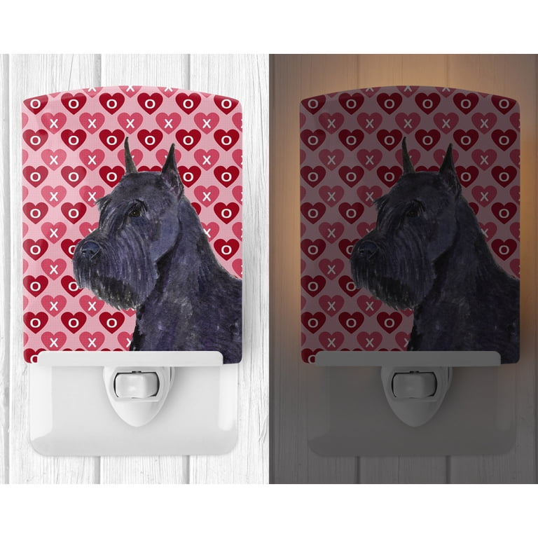 Caroline's Treasures SS4523CNL Schnauzer Hearts Love and