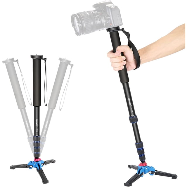 Cámara monopie Neewer extensible con base de soporte de 52 a 168 cm