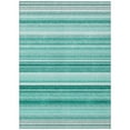 thumbnail image 2 of Addison Rugs Chantille Indoor/Outdoor Transitional Stripes Aqua Washable Rectangle Rug, 8' x 10', 2 of 6