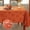 MapleLeaf-Rust, variant on Fall Tablecloth Spillproof Heavy Duty Fabric Jacquard Table Cloth with Maple Leaves Design for Thanksgiving, Harvest Holidays 60"x102" Rust