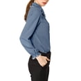 thumbnail image 4 of INSPIRE CHIC Junior's Sweet Ruffle Peter Pan Collar Button Up Shirt, 4 of 5