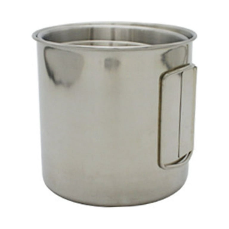 250ml Aluminum Camping Mug Coffee Cup with Folding Handles Water Cup Mug