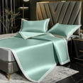 thumbnail image 1 of TopLLC Cooling Sleeping Mat, 35"x79" Ice Silk & Rattan Sleeping Pad with Pillowcase, Soft Breathable Foldable Mattress Topper Pad Non-Slip Summer Bedding Mat Machine Washable for Hot Sleepers, 1 of 6