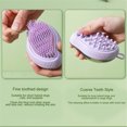 thumbnail image 5 of AYktou Silicone Dog Bath Brush, Filling Liquid Tank Pet Massage Brush Hand-Fitted Shampoo Brush Foaming Scrubber Brush, Short-Haired Puppy Cats & Dogs Shower Brush Cats Floating Bristle Brush, Blue, 5 of 5