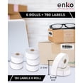 thumbnail image 2 of enKo [6 Rolls, 780 Labels] Address, Shipping & Barcode Labels 30327 (9/16" x 3-7/16") - 1 UP Compatible for Dymo LabelWriter, 2 of 6