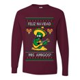 thumbnail image 2 of Wild Bobby Feliz Navidad Mis Amigos! Christmas Sweater | Funny Holiday Men Long Sleeve Shirt, 2 of 4