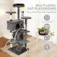 thumbnail image 3 of CL.HPAHKL 54in Cat Tree Tower, Multi-Level Cat Tower Furniture Activity Center with Platform Scratching Posts Stand House Condo and Toy, Cat Condos for Indoor Cats Kitten Activity Relaxing, Ashy, 3 of 7